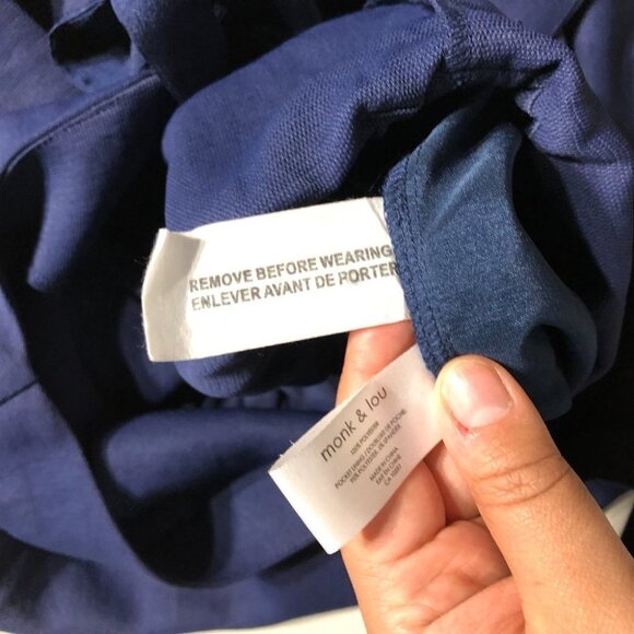 Monk + Lou Blue Sleeveless Jumpsuit size L - Picture 14 of 16